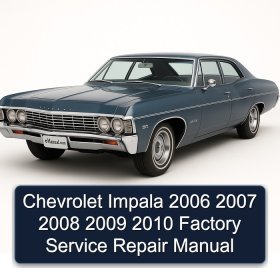 Chevrolet Impala 2006 2007 2008 2009 2010 Factory Service Repair Manual