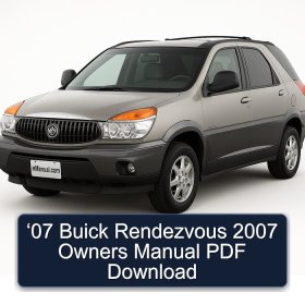 ‘07 Buick Rendezvous 2007 Owners Manual PDF Download