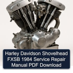 Harley Davidson Shovelhead FXSB 1984 Service Repair Manual PDF Download