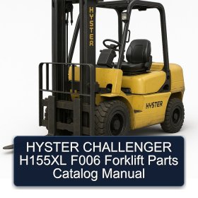 HYSTER CHALLENGER H155XL F006 Forklift Parts Catalog Manual