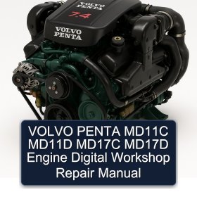 VOLVO PENTA MD11C MD11D MD17C MD17D Engine Digital Workshop Repair Manual