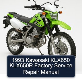 1993 Kawasaki KLX650 KLX650R Factory Service Repair Manual
