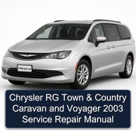 Chrysler RG Town & Country Caravan and Voyager 2003 Service Repair Manual