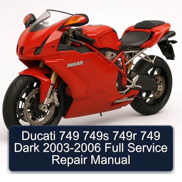 Ducati 749 749s 749r 749 Dark 2003-2006 Full Service Repair Manual