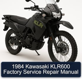 1984 Kawasaki KLR600 Factory Service Repair Manual