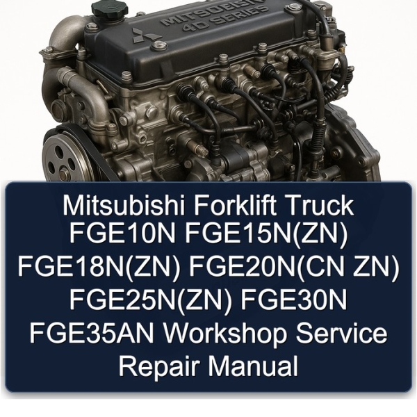 Mitsubishi Forklift Truck FGE10N FGE15N(ZN) FGE18N(ZN) FGE20N(CN ZN) FGE25N(ZN) FGE30N FGE35AN Workshop Service Repair Manual