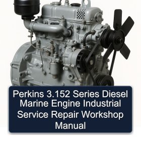Perkins 3.152 Series Diesel Marine Engine Industrial Service Repair Workshop Manual
