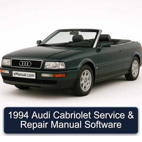 1994 Audi Cabriolet Service & Repair Manual Software