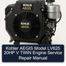 Kohler AEGIS Model LV625 20HP V TWIN Engine Service Repair Manual