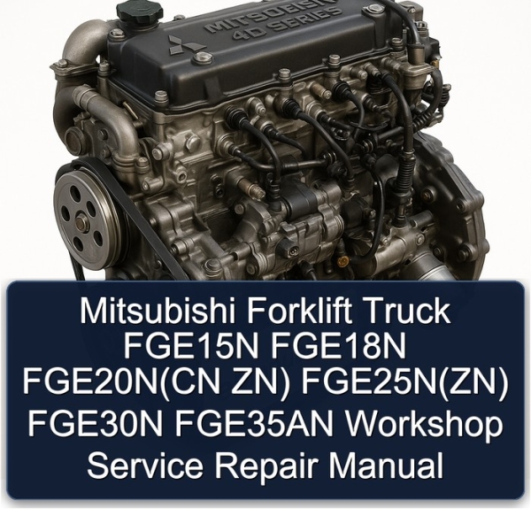 Mitsubishi Forklift Truck FGE15N FGE18N FGE20N(CN ZN) FGE25N(ZN) FGE30N FGE35AN Workshop Service Repair Manual