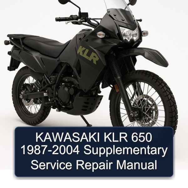 KAWASAKI KLR 650 1987-2004 Supplementary Service Repair Manual