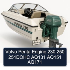 Volvo Penta Engine 230 250 251DOHC AQ131 AQ151 AQ171