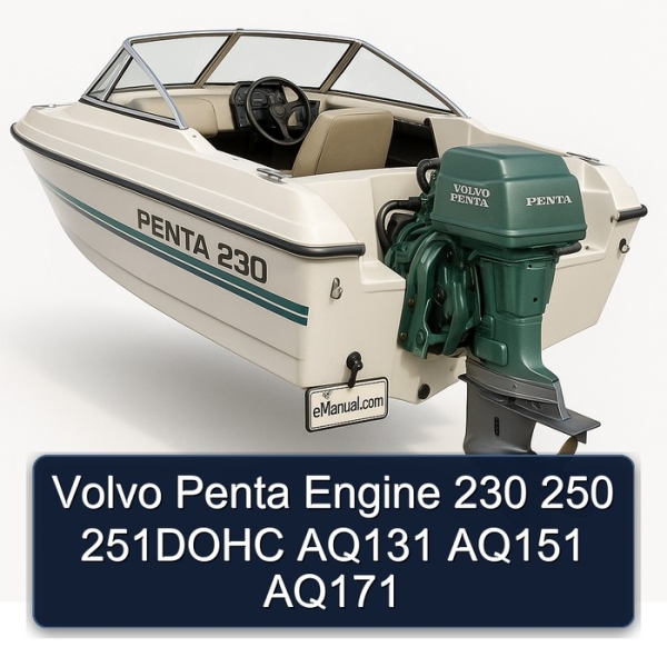 Volvo Penta Engine 230 250 251DOHC AQ131 AQ151 AQ171