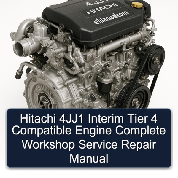 Hitachi 4JJ1 Interim Tier 4 Compatible Engine Complete Workshop Service Repair Manual