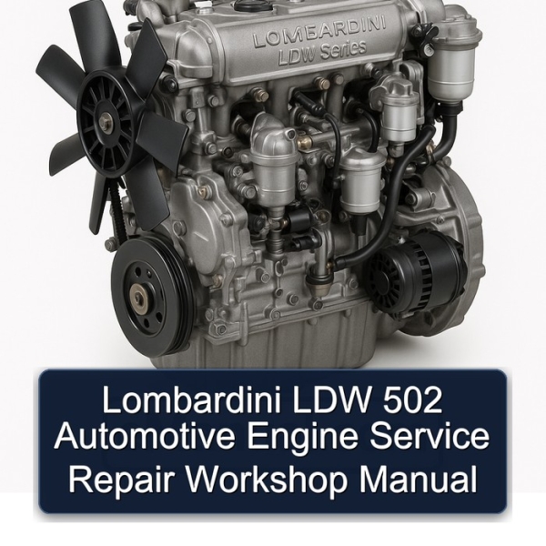 Lombardini LDW 502 Automotive Engine Service Repair Workshop Manual