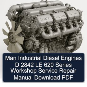 Man Industrial Diesel Engines D 2842 LE 620 Series Workshop Service Repair Manual Download PDF