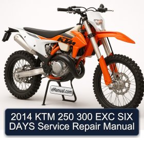 2014 KTM 250 300 EXC SIX DAYS Service Repair Manual