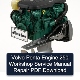 Volvo Penta Engine 250 Workshop Service Manual Repair PDF Download