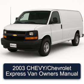 2003 CHEVY/Chevrolet Express Van Owners Manual