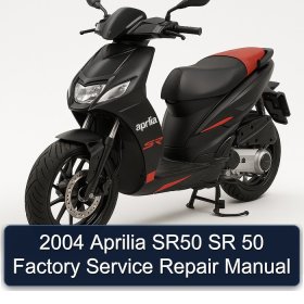 2004 Aprilia SR50 SR 50 Factory Service Repair Manual