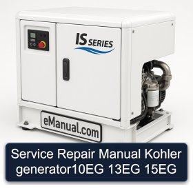 Service Repair Manual Kohler generator10EG 13EG 15EG