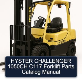 HYSTER CHALLENGER 1050CH C117 Forklift Parts Catalog Manual