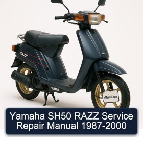 Yamaha SH50 RAZZ Service Repair Manual 1987-2000