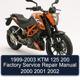 1999-2003 KTM 125 200 Factory Service Repair Manual 2000 2001 2002
