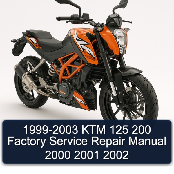 1999-2003 KTM 125 200 Factory Service Repair Manual 2000 2001 2002