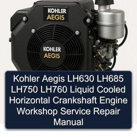 Kohler Aegis LH630 LH685 LH750 LH760 Liquid Cooled Horizontal Crankshaft Engine Workshop Service Repair Manual
