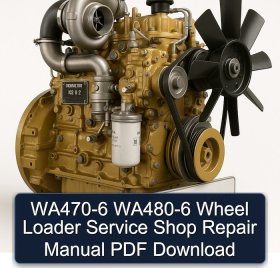 WA470-6 WA480-6 Wheel Loader Service Shop Repair Manual PDF Download