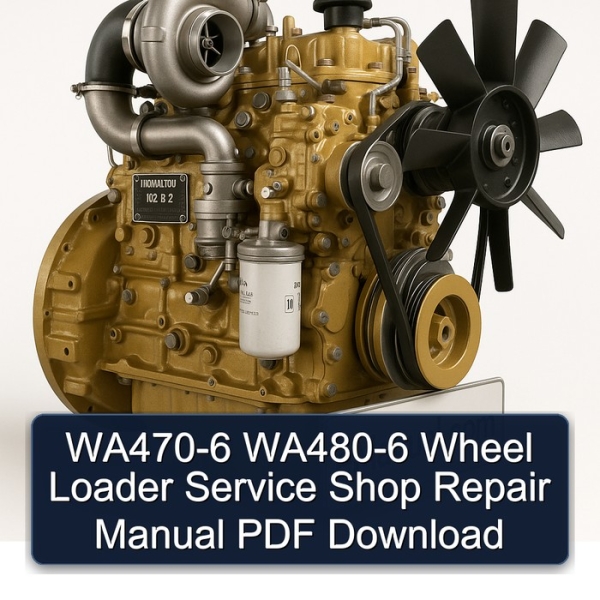 WA470-6 WA480-6 Wheel Loader Service Shop Repair Manual PDF Download