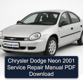 Chrysler Dodge Neon 2001 Service Repair Manual PDF Download