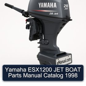 Yamaha ESX1200 JET BOAT Parts Manual Catalog 1998