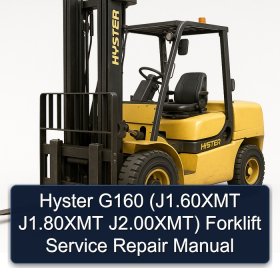Hyster G160 (J1.60XMT J1.80XMT J2.00XMT) Forklift Service Repair Manual