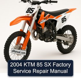2004 KTM 85 SX Factory Service Repair Manual