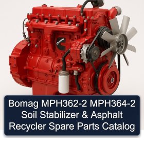 Bomag MPH362-2 MPH364-2 Soil Stabilizer & Asphalt Recycler Spare Parts Catalog