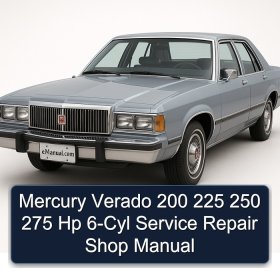 Mercury Verado 200 225 250 275 Hp 6-Cyl Service Repair Shop Manual
