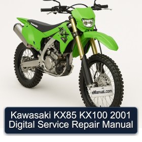 Kawasaki KX85 KX100 2001 Digital Service Repair Manual
