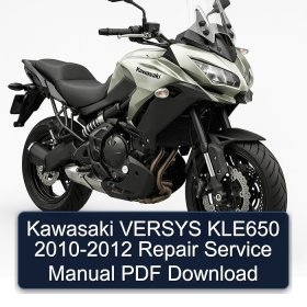 Kawasaki VERSYS KLE650 2010-2012 Repair Service Manual PDF Download