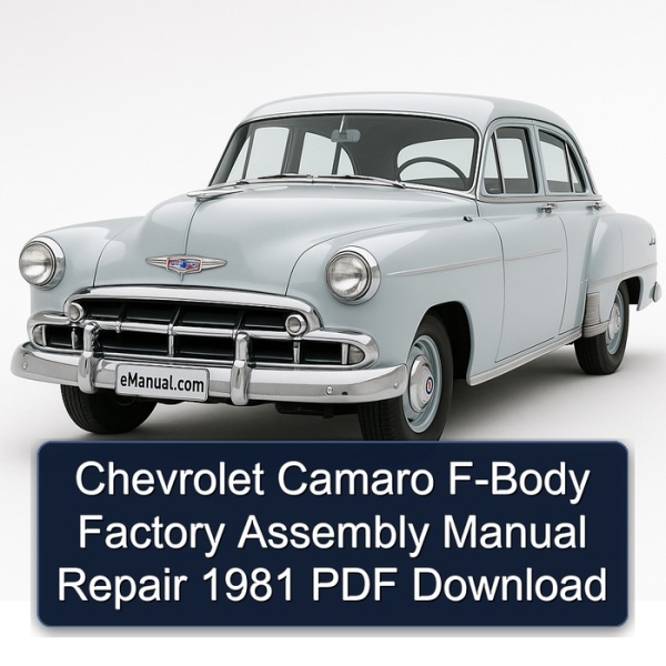 Chevrolet Camaro F-Body Factory Assembly Manual Repair 1981 PDF Download