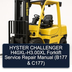 HYSTER CHALLENGER H40XL-H3.00XL Forklift Service Repair Manual (B177 & C177)