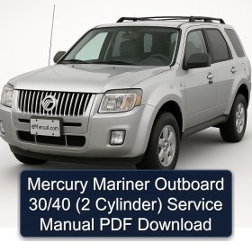 Mercury Mariner Outboard 30/40 (2 Cylinder) Service Manual PDF Download
