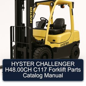 HYSTER CHALLENGER H48.00CH C117 Forklift Parts Catalog Manual