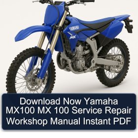 Download Now Yamaha MX100 MX 100 Service Repair Workshop Manual Instant PDF