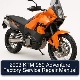 2003 KTM 950 Adventure Factory Service Repair Manual