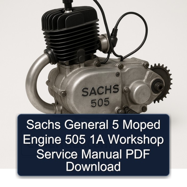 Sachs General 5 Moped Engine 505 1A Workshop Service Manual PDF Download