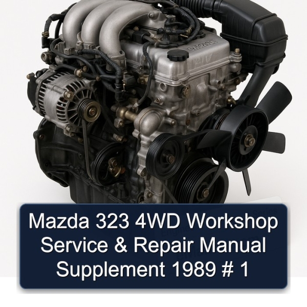 Mazda 323 4WD Workshop Service & Repair Manual Supplement 1989 # 1