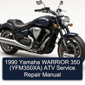 1990 Yamaha WARRIOR 350 (YFM350XA) ATV Service Repair Manual