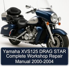 Yamaha XVS125 DRAG STAR Complete Workshop Repair Manual 2000-2004